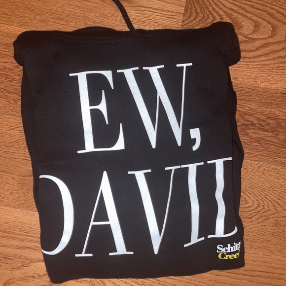 Ew David Hoodie in Black Schitts Creek - Picture 3 of 5